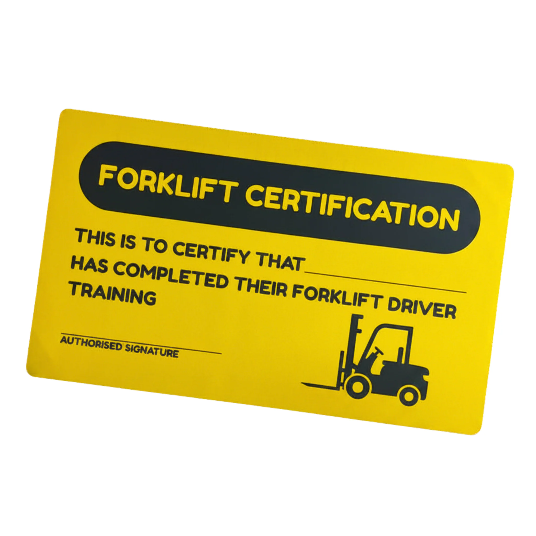 Forklift Certified Playmat